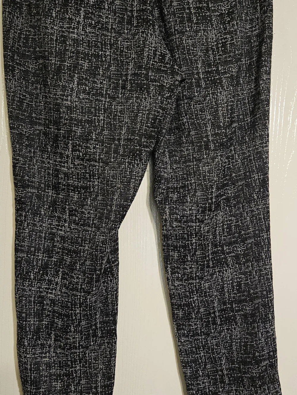 Black & White Patterned Women's Trousers